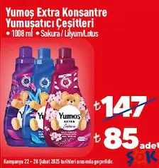YUMOŞ EXTRA KONSANTRE YUMUŞATICI ÇEŞİTLERİ YUMOŞ EXTRA KONSANTRE YUMUŞATICI ÇEŞİTLERİ